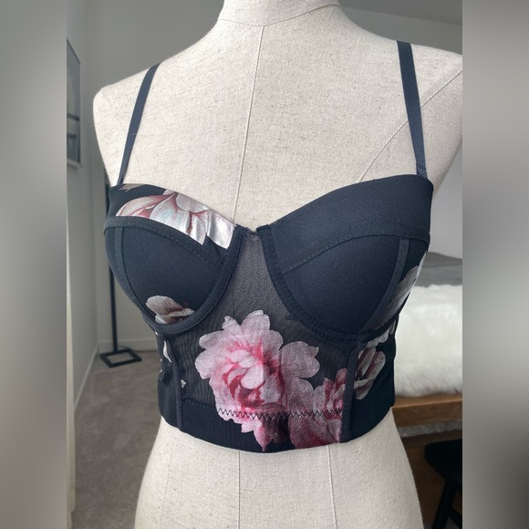 Floral Cami/Corset Top - Picture 3 of 5